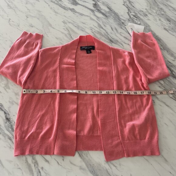 Perceptions New York Womens Open Front Cardigan Sweater Size Small 72% Rayon NWT - Picture 4 of 9